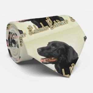 Black Labrador Retriever Kunst Geschenke Krawatte