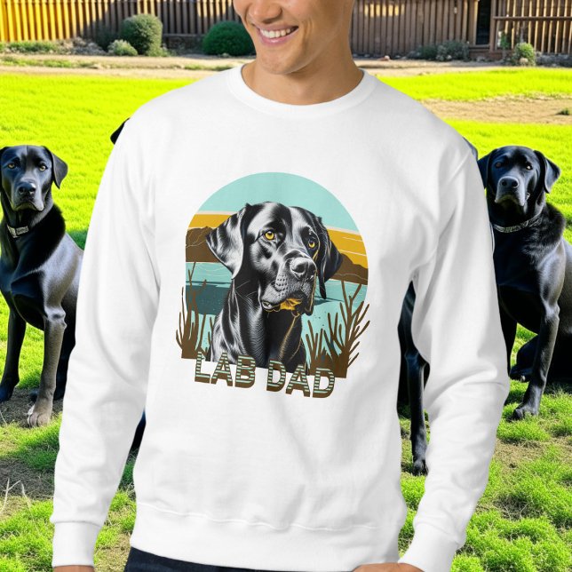 Black Labrador Retriever | LABRADOR VATER Sweatshirt (Von Creator hochgeladen)