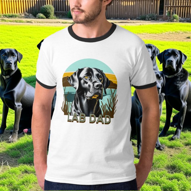 Black Labrador Retriever | LABRADOR VATER T-Shirt (Von Creator hochgeladen)