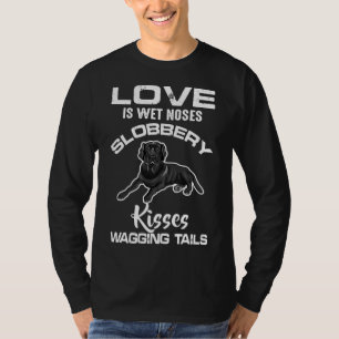 Black Labrador Retriever Liebe My Hund Sprichwort  T-Shirt