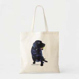 Black Labrador Retriever mit Tennis Bal Tank Top Tragetasche