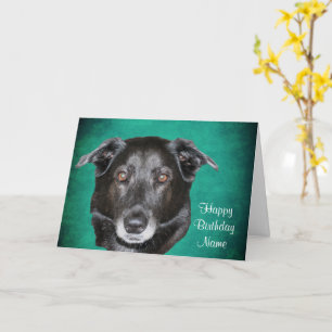 Black Labrador Retriever Personnaliser la carte d'