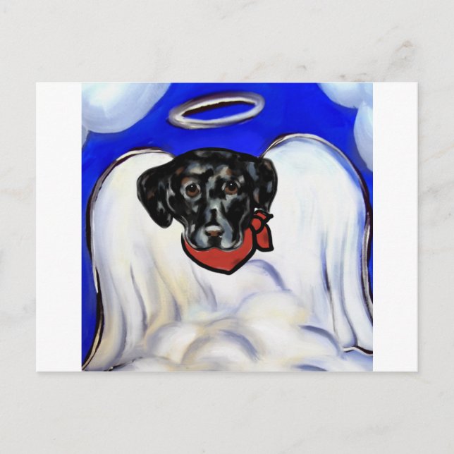 Black Labrador Retriever Postkarte (Vorderseite)