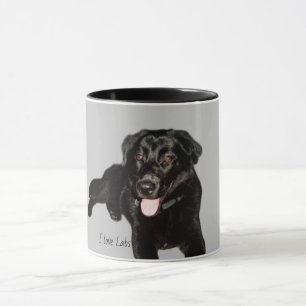 Black Labrador Retriever Puppy Tasse