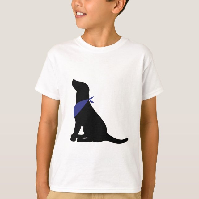 Black Labrador Retriever T-Shirt (Vorderseite)