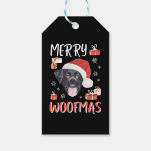 Black Labrador Weihnachten Geschenkanhänger