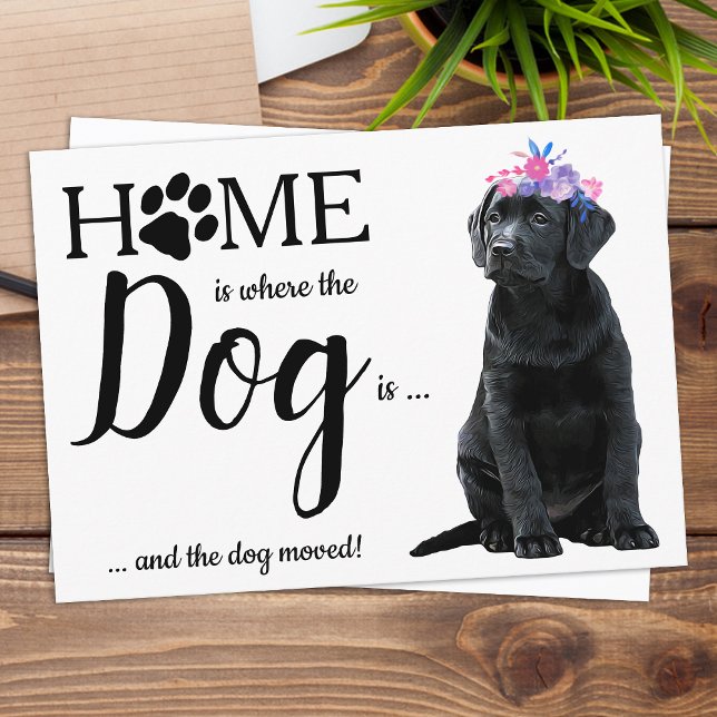 Black Labrador Wir haben die Ankündigung über die  Postkarte (Von Creator hochgeladen)