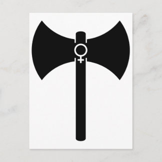 Black Labrys Postkarte