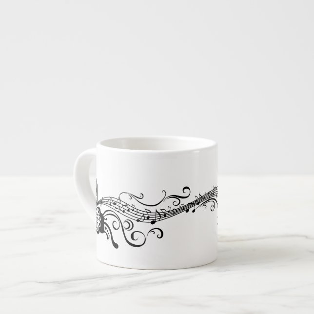 Black Lace Butterfells 6 Musical Espressotasse (Vorderseite Links)
