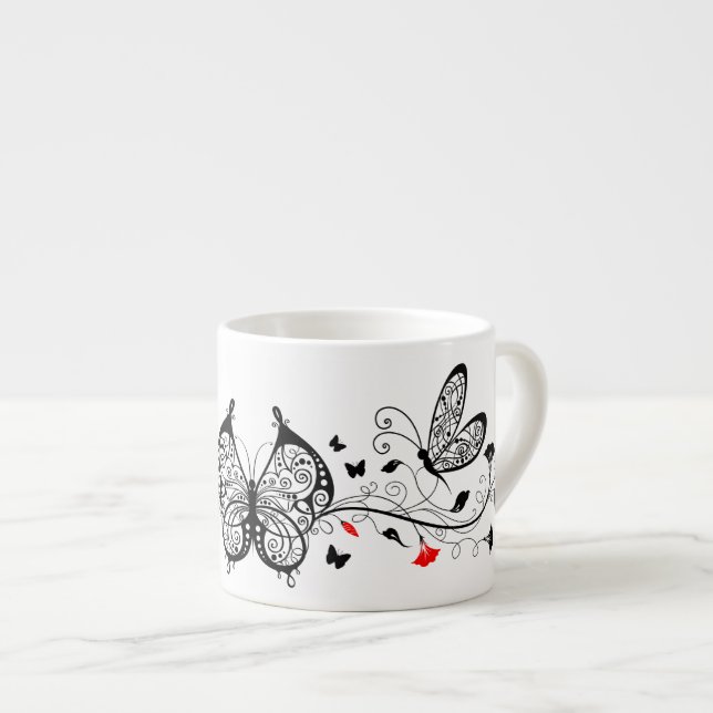 Black Lace Butterfells 7 Espressotasse (Vorderseite Rechts)