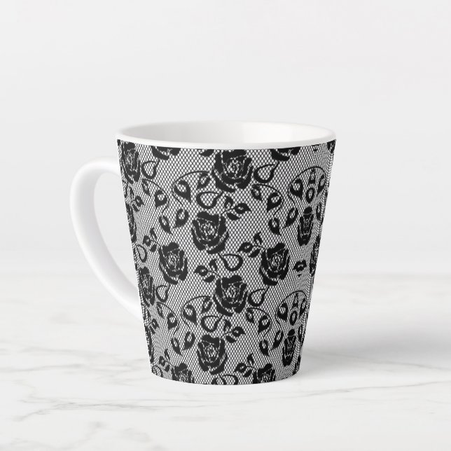 Black Lace Latte Tasse (Linke Ecke)