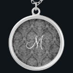 Black Lace Monogram Sterling Silver Necklace Versilberte Kette<br><div class="desc">Schöne Spitzen Sterling Silber Necklace - die Hintergrundfarbe kann geändert werden. Gut als Gastgeschenk Hochzeit,  Hochzeitsgeschenk,  Geburtstagsgeschenk oder Urlaubspensum.</div>