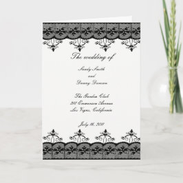 Black Lace Programmkarte Programm