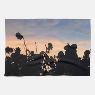 Black Lace Sunset Handtuch