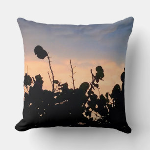 Black Lace Sunset Kissen