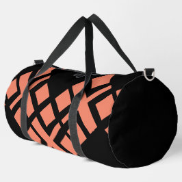 Black Lachs Red Duffle Bag