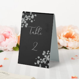 Black Lacquer Wedding Tischaufsteller