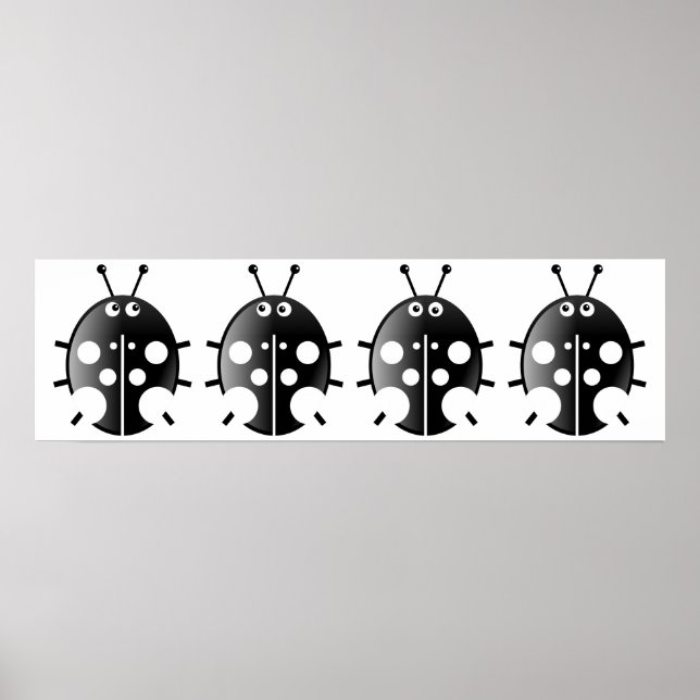 Black Ladybugs Poster (Vorne)