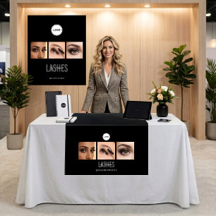 Black Lashes Studio Foto-Collage für Messen Wandteppich