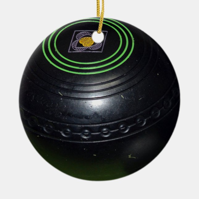 Black Lawn Bowl, Keramik Ornament (Vorne)