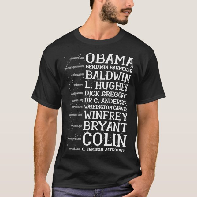 Black Leader Quotes Men Women Kids Black History M T-Shirt (Vorderseite)
