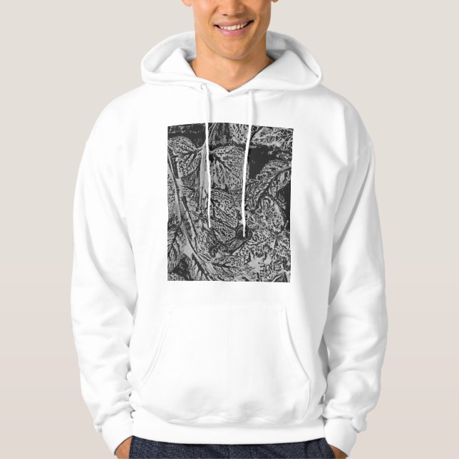Black leafs hoodie (Vorderseite)