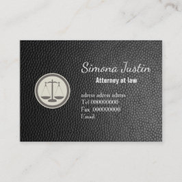 Black Leather Visitenkarte