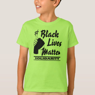 #Black lebt Angelegenheits-solidaritäts-Kinder T-Shirt