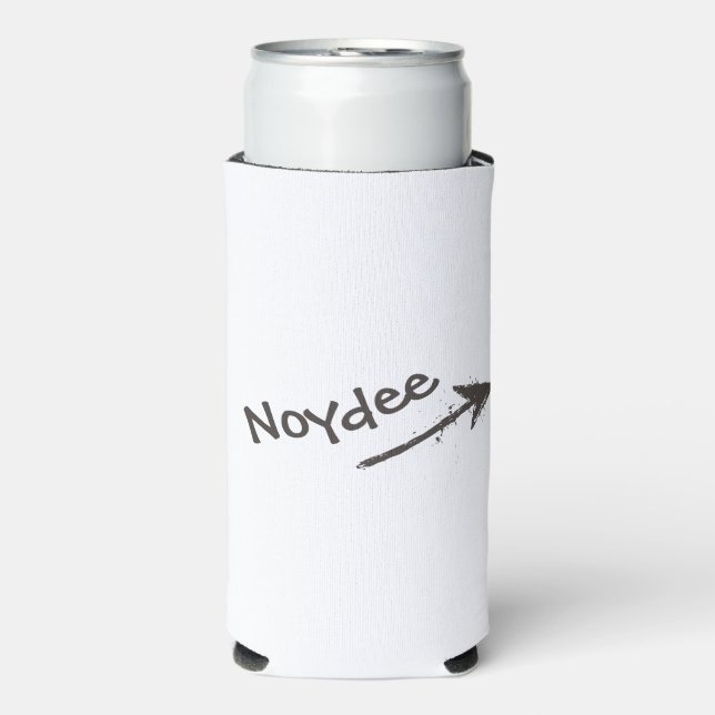 Black Lettering and Arrow on your Selters Dosenkühler (Seltzer Vorderseite)