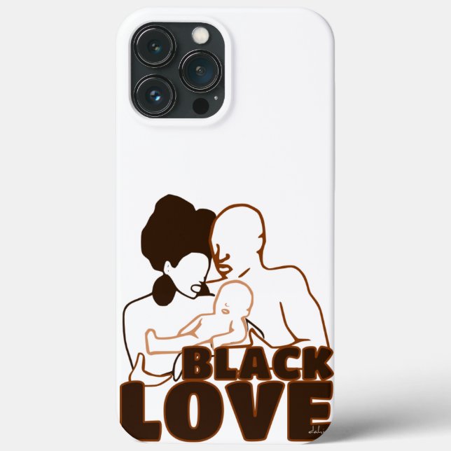 Black Liebe Brown Liebe Case-Mate iPhone Hülle (Rückseite)