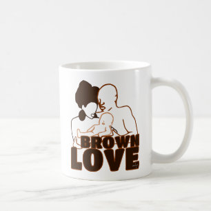 Black Liebe Brown Liebe Kaffeetasse
