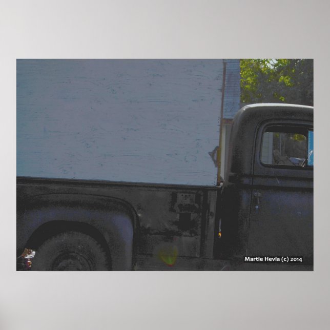 Black Lieferwagen Truck Poster (Vorne)