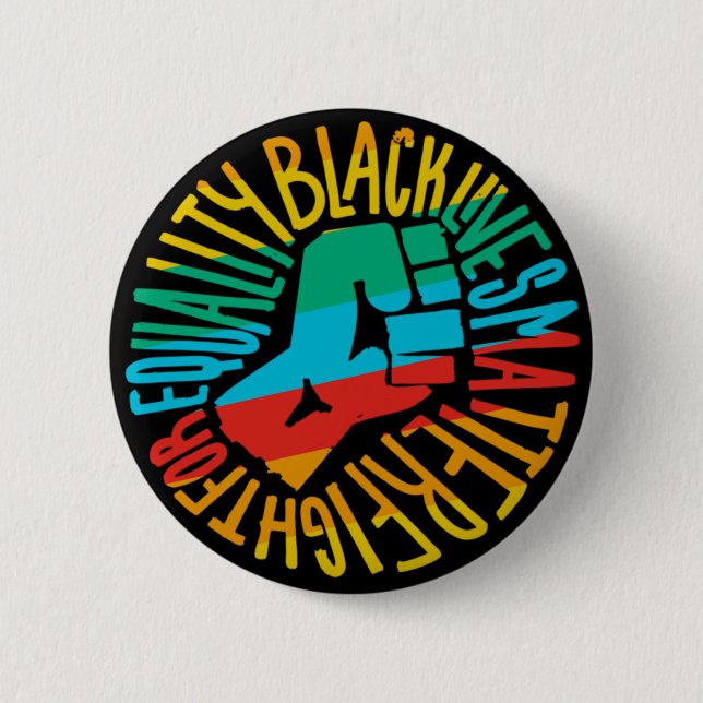 Black Lies Materie x lgbt stolz Flaggengleichheit  Button (Vorderseite)