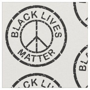 Black Life Materie Friedenszeichen Stoff