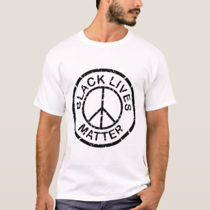 Black Life Materie Friedenszeichen T-Shirt