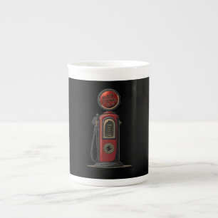 Black Lightning Oil Company Retro Gas Pump Prozellantasse