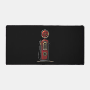 Black Lightning Oil Company Retro Gas Pump Schreibtischunterlage