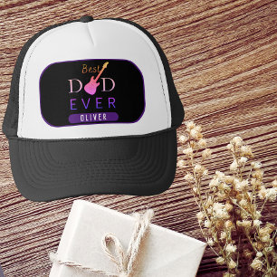 Black Lila Best Vater je Vatertag Trucker Hat Truckerkappe