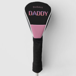 Black &Lila Daddy Individuelle Name Golf Head Cove Golf Headcover