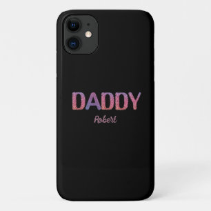 Black&Lila Individuelle Name Daddy Case-Mate iPhone Hülle