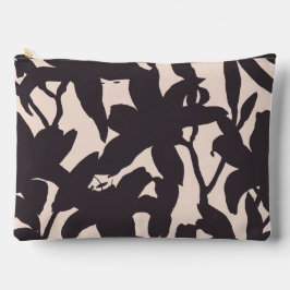 Black Lily Silhouette Zubehörtasche