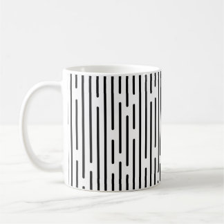 Black Line Geometric Pattern  Kaffeetasse