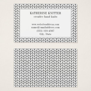 BLACK LINE STRICK Oceana Business Card