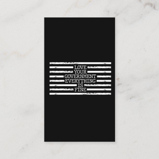 Black Lines Redact Conspiracy Theory Government Visitenkarte (Vorderseite)