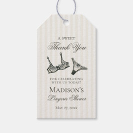 Black Lingerie Dusche Bachelorette Bridal Favor Geschenkanhänger