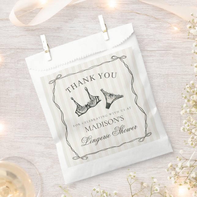 Black Lingerie Dusche Junggeselinnen-Abschied Dess Geschenktütchen (Ausgeschnitten)