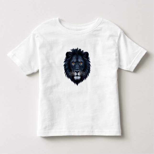 Black Lion Face Kleinkind T-shirt (Vorderseite)