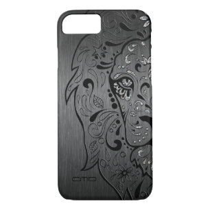Black Lion Sugar Skull Metallic Grau Hintergrund title_seo2