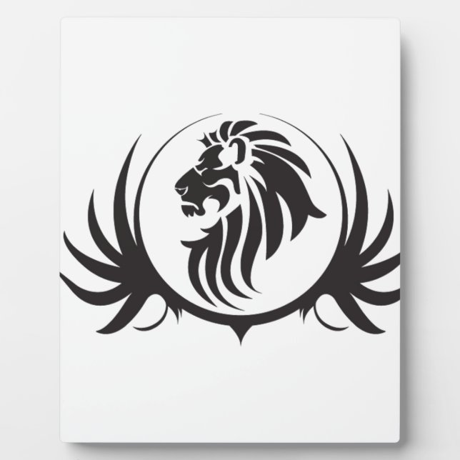 Black Lions Head Fotoplatte (Vorderseite)