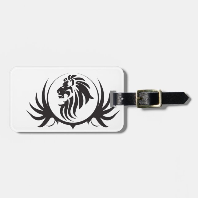 Black Lions Head Gepäckanhänger (Vorderseite horizontal)
